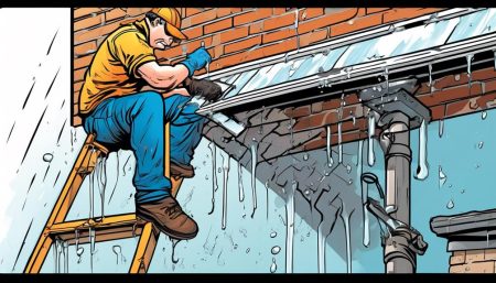 how to fix a leaking gutter
